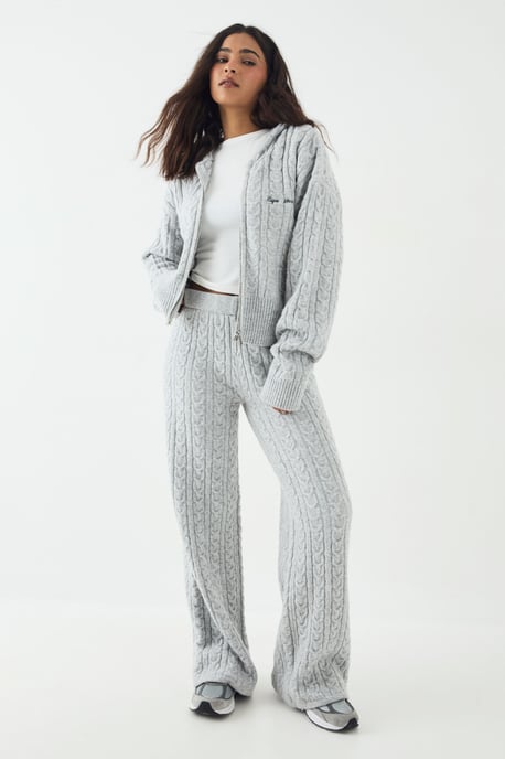 DSGN Studio Cable Knit Straight Leg Trouser - Image 3
