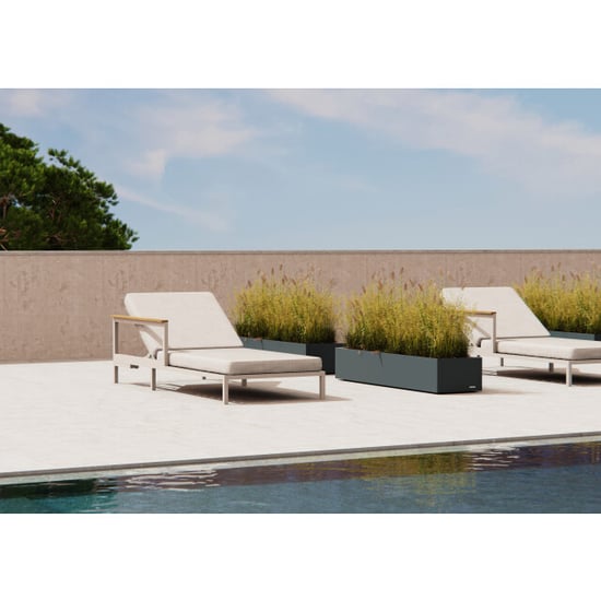 Herstera Garden Xic xl metalen plantenbak 150x40x25 cm - - Image 4