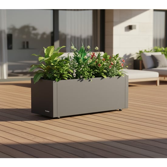 Herstera Garden Balcony s plantenbak staal 60x25x25 cm - - Image 4