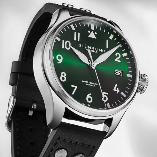 Stührling Airman 4078 Quartz Men’s 43mm Pilot Watch - Image 2