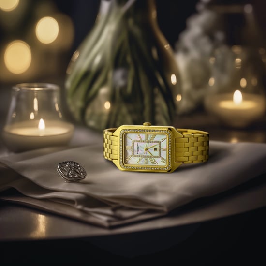 Stührling Lustra 4061 Rectangle Quartz Fashion Watch with Crystals 32mm - Image 3