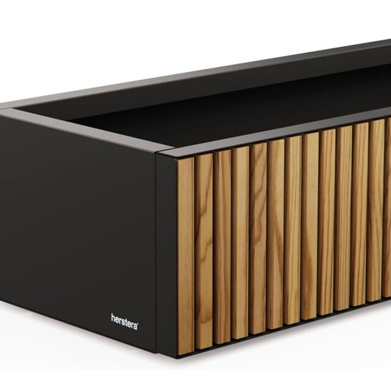 Herstera Garden Xic m metalen plantenbak 100x40x25 cm hout - Image 2