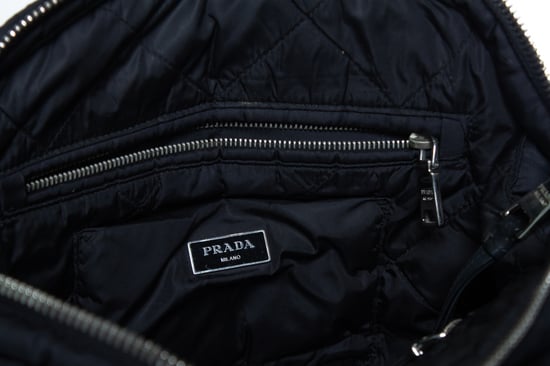 Prada, bomber bowler tas in zwart - Image 6