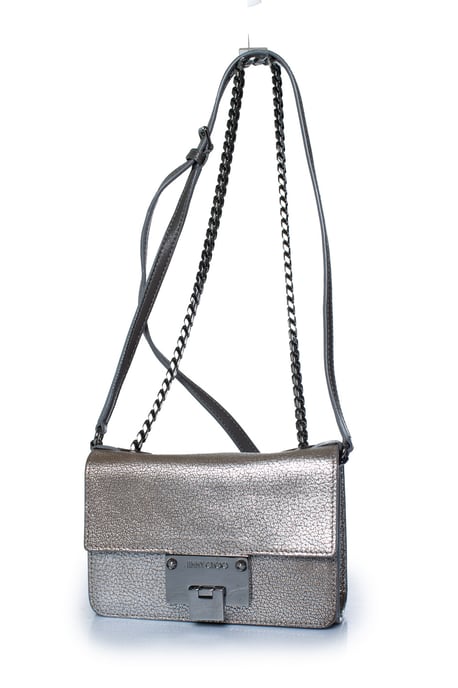 Jimmy Choo, Rebel crossbody silver leather bag - Image 2