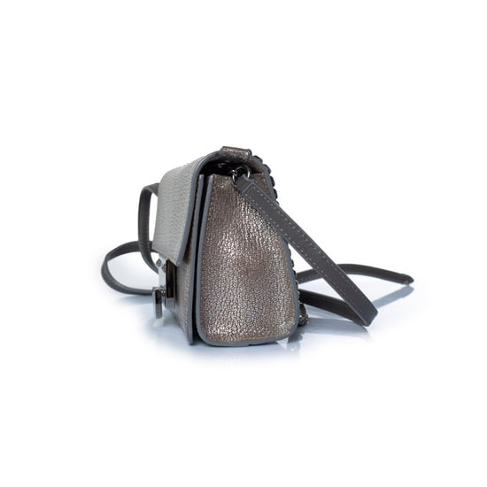 Jimmy Choo, Rebel crossbody silver leather bag - Image 3