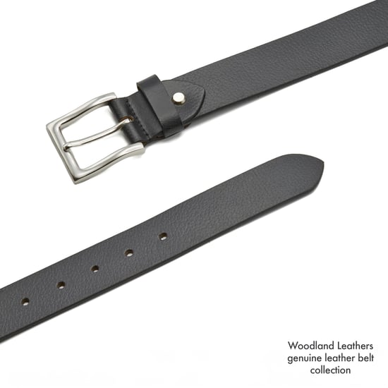 Men's Leather Belts, Premium Genuine Leather belt 1.5" Width in Black - Image 4