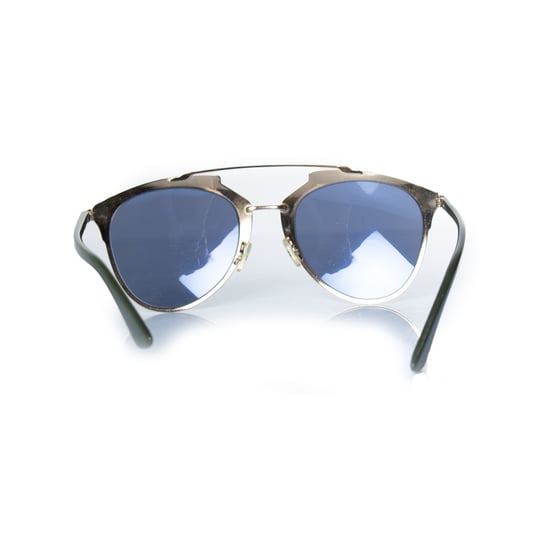 Dior, reflected aviator sunglasses in gold - Image 6