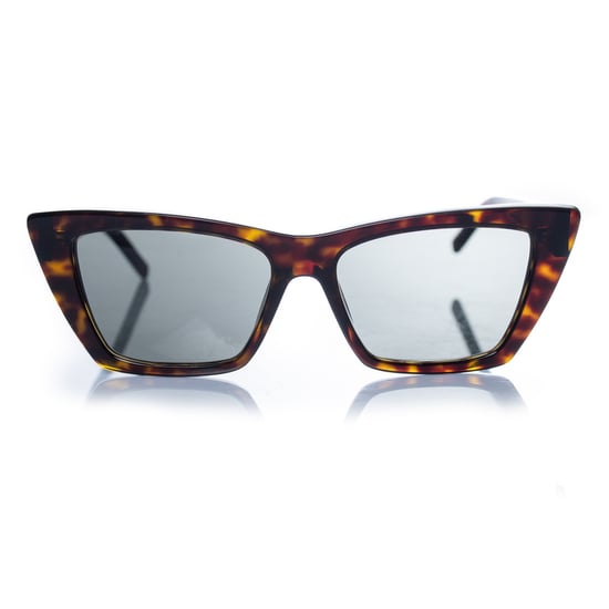 Saint Laurent, Mica schildpad zonnebril in bruin - Image 1