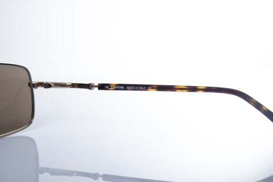 Tom Ford, Hudson pilotenbril in goud en bruin - Image 6