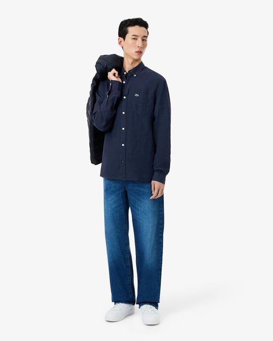 Long Sleeve Shirt in Dark Blue - Image 6