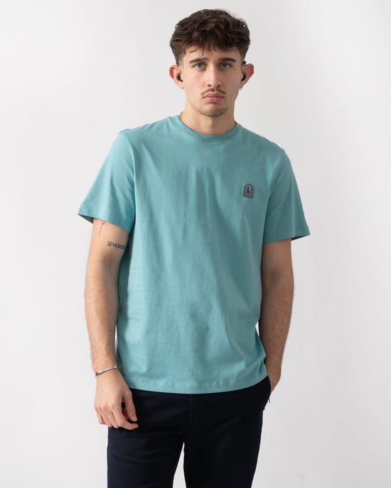 Patch T-Shirt in Teal - Image 1
