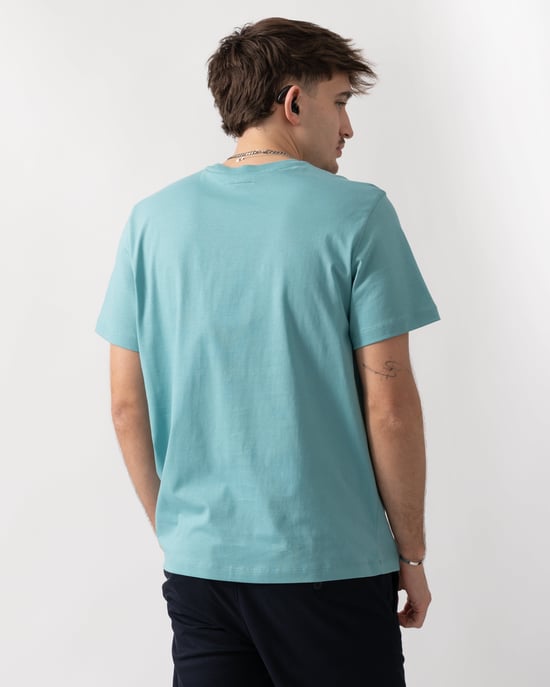 Patch T-Shirt in Teal - Image 2