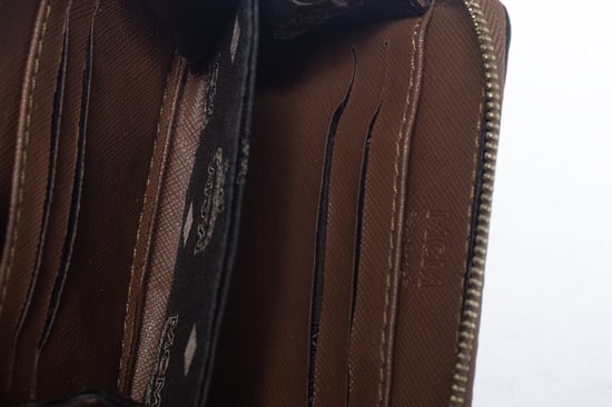 MCM, bruine ritstas in monogram - Image 4