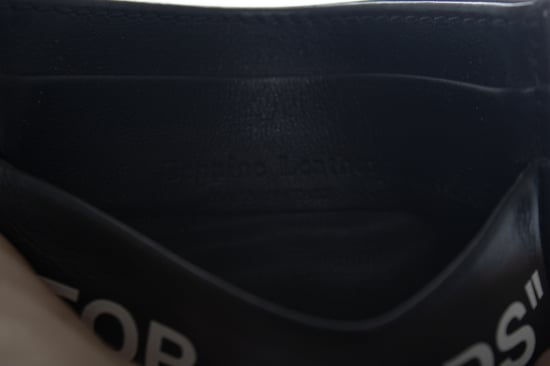 Off-white, svart läder kortfodral - Image 3