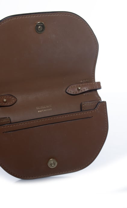 Burberry, bruine leren zadelportemonnee - Image 3