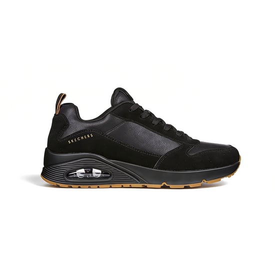 Skechers Uno - Stacre Mens Casual Trainers Black - Image 1