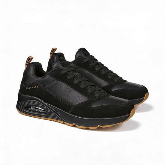 Skechers Uno - Stacre Mens Casual Trainers Black - Image 6