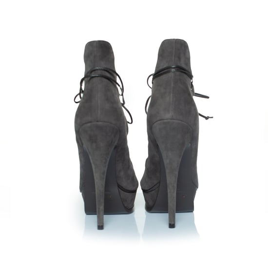 Saint Laurent, Mockaläder snörda Tribute 16 klackar - Image 3