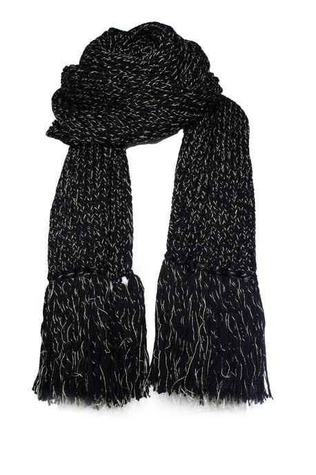Saint Laurent, chunky gebreide oversized sjaal - Image 1