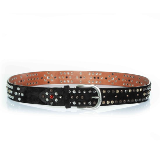 Isabel Marant, Zwarte suède riem met multikleurrige studs - Image 1