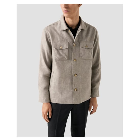 Eton Four pocket linen lyocell shirt jacket overshirts 100014699 - Image 2