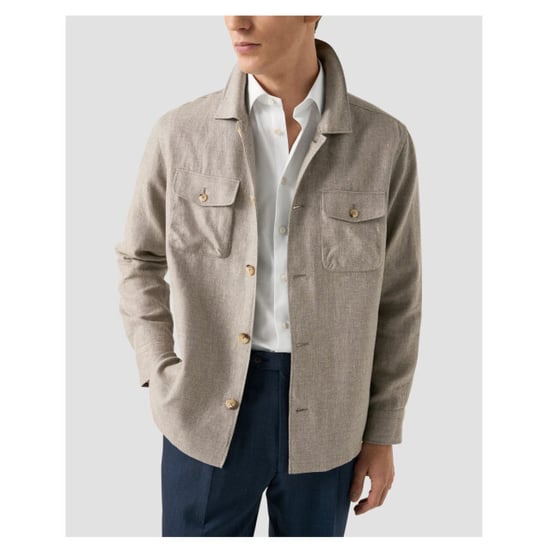 Eton Four pocket linen lyocell shirt jacket overshirts 100014699 - Image 4