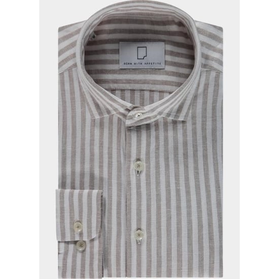 Born with Appetite Overhemd heren avenue li-co ws stripe shirt bwa26107av02/2002 - Image 2