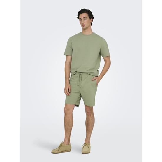 Only & Sons Onskian reg seersucker ss tee olijf - Image 5