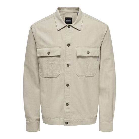 Only & Sons Onskennet life ls linen overshirt n - Image 3