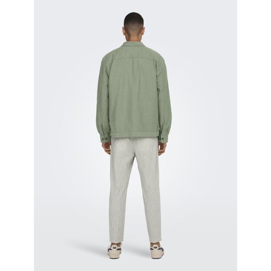 Only & Sons Onskennet life ls linen overshirt n - Image 3
