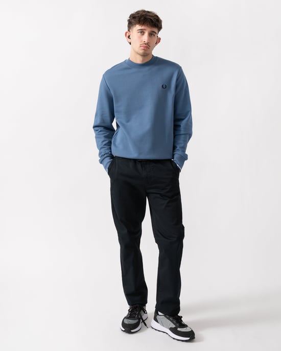 Crew Neck Sweatshirt in Blue - Image 3