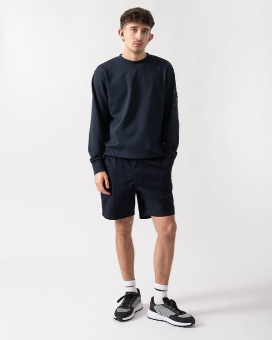 Hartsfield Crew Neck Sweatshirt in Dark Blue - Image 3