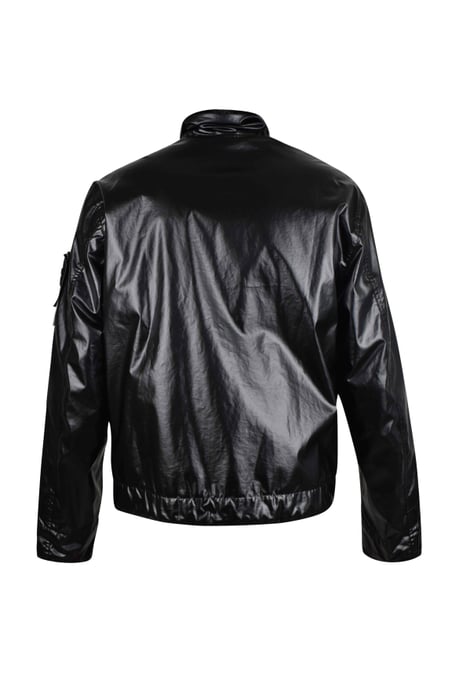 Stone Island Mussola Gommata Jas Zwart - Image 2