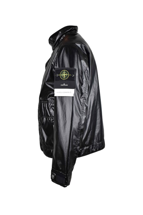 Stone Island Mussola Gommata Jas Zwart - Image 3