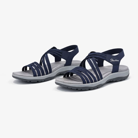 Skechers Reggae Slim - Sunnyside 2.0 Womens Cross Strap Sandals Navy - Image 2