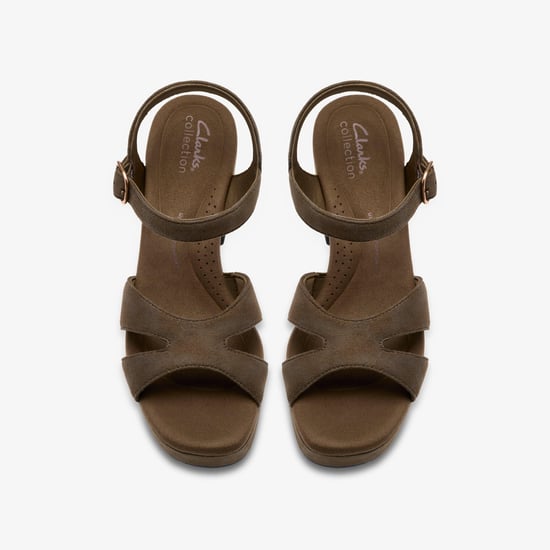 Nerisa Twist Dark Olive Sandals - Image 6