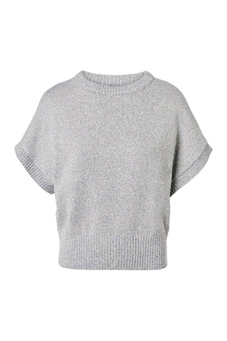 Pales Metallic Top Licht Blauw - Image 2