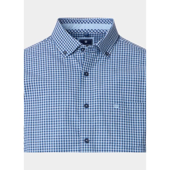 Redmond Overhemd korte mouw heren slub casual 251425990/10 - Image 4