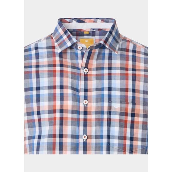 Redmond Overhemd korte mouw heren slub dobby casual 251430990/210 - Image 4