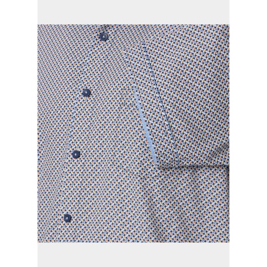 Redmond Overhemd korte mouw heren slub print casual 251445990/210 - Image 4