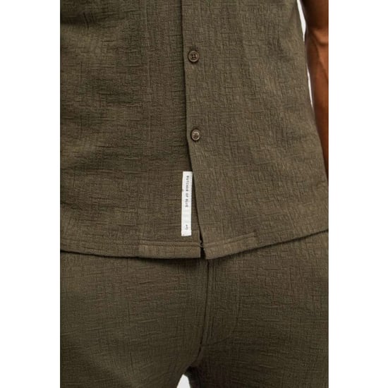 Butcher of Blue Ripley structure shirt dk granite green - Image 4