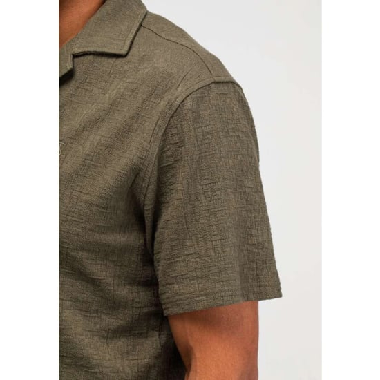 Butcher of Blue Ripley structure shirt dk granite green - Image 6