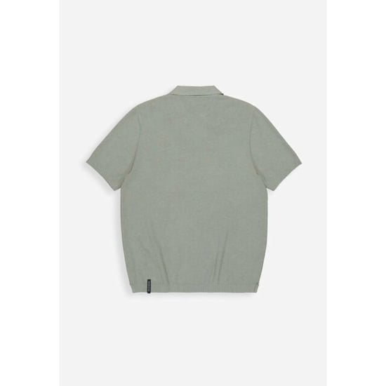 Butcher of Blue Boucle knit polo jade green - Image 2
