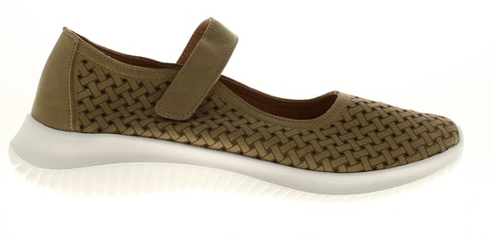 Platino Womens Comfort Shoes Dalia Touch Fastening khaki - Image 2