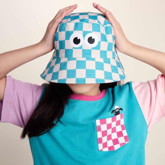 Balkhi Kids Shaun the Sheep Bucket Hat - Spearmint/Woolly Checkerboard - Image 6