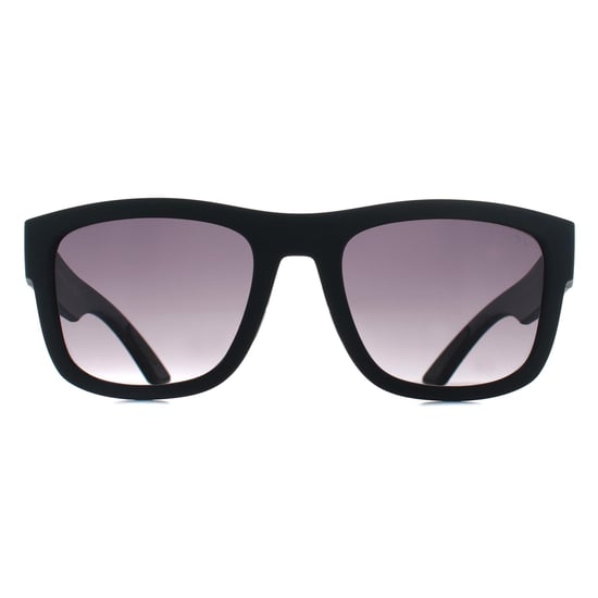 Prada Sport Rectangle Mens Matte Black Grey Gradient PS01ZS - Image 1