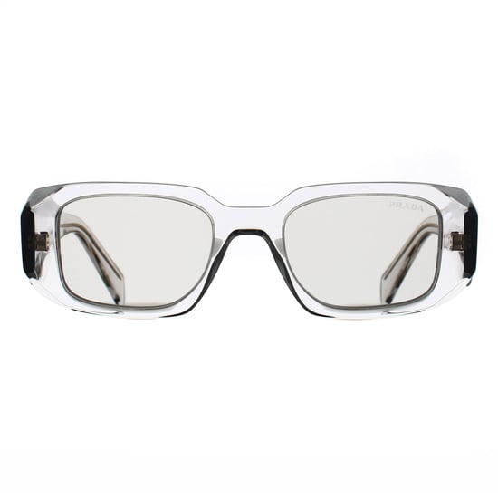 Prada Rectangle Womens Transparent Grey Light Grey PR17WS - Image 1