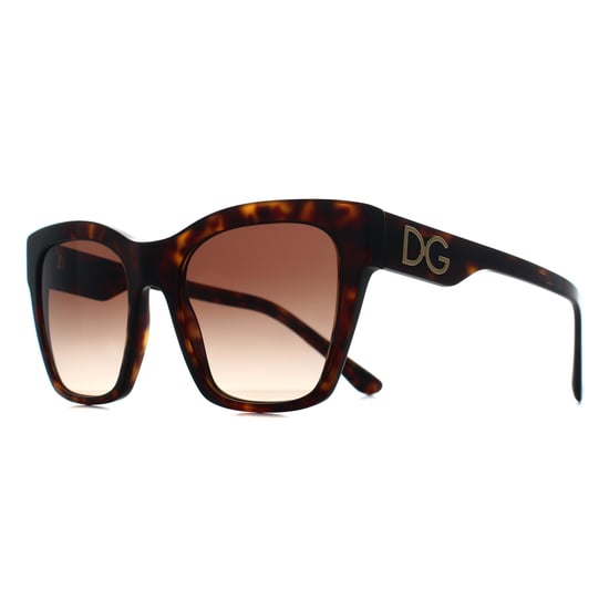Dolce & Gabbana Square Womens Havana  Gradient Brown DG4384 - Image 3