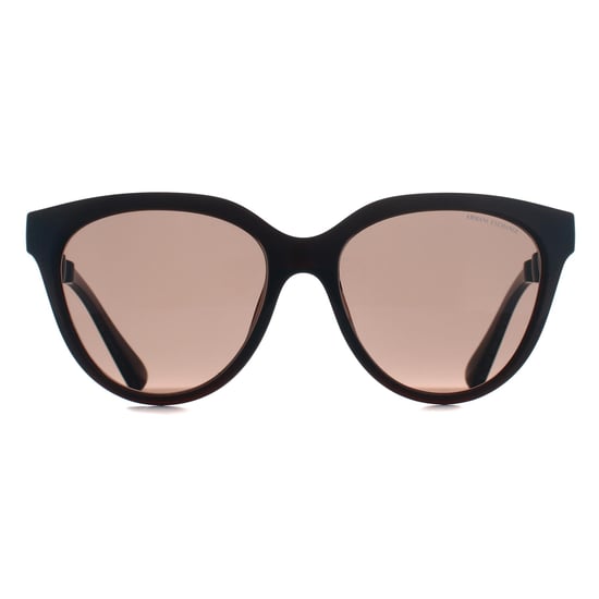Armani Exchange Cat Eye Womens Shiny Transparent Brown Dark Brown AX4148SU - Image 1