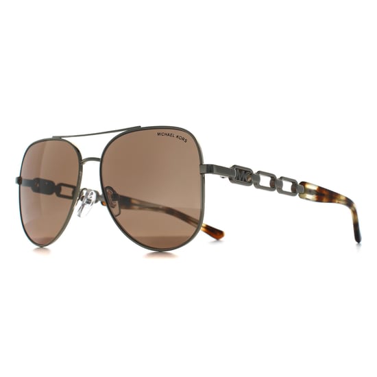 Michael Kors MK1121 Chianti 10147P licht goud bruin goud spiegel zonnebril - Image 3